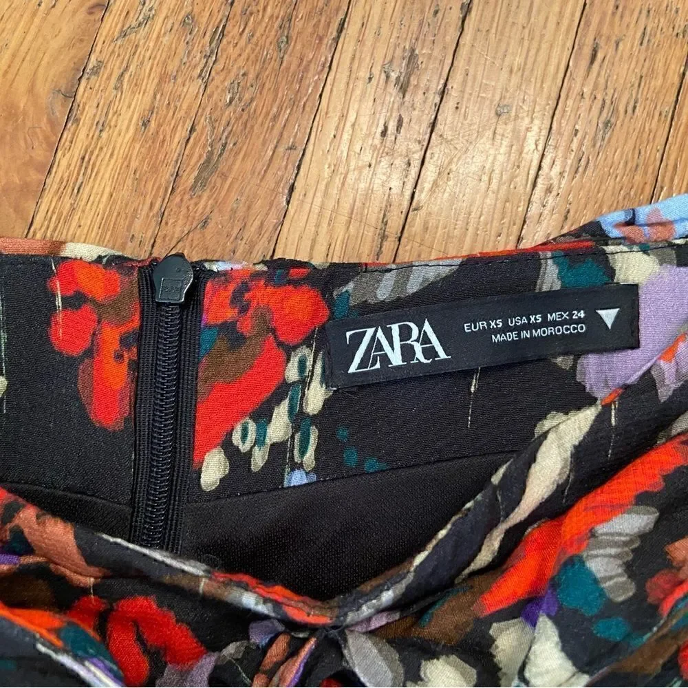 Zara black floral